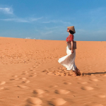 Đồi Cát Bay với triền cát liên tục thay đổi hình dáng