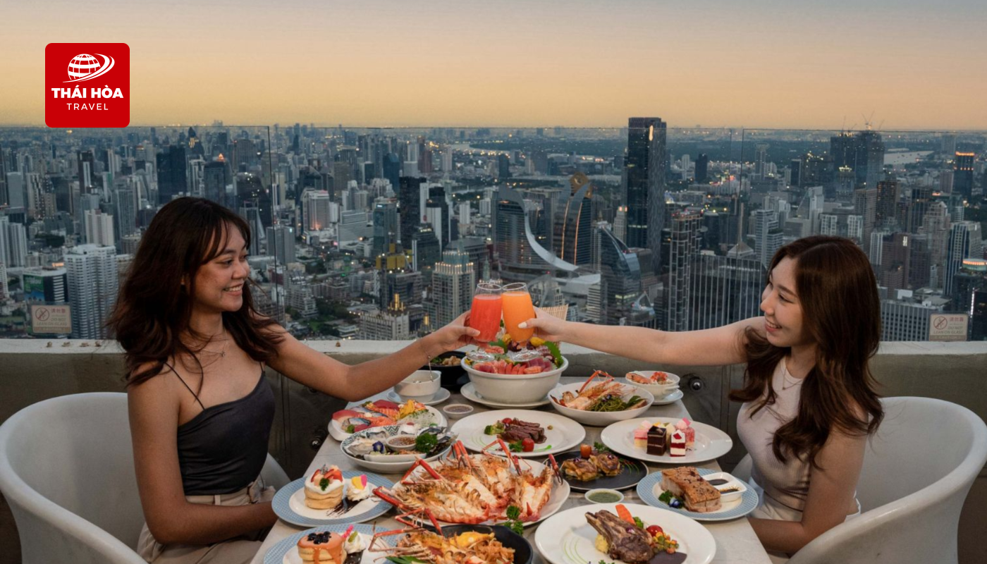 Thái Hòa Travel tặng vé Buffet tại tòa nhà Baiyoke Sky 86 tầng