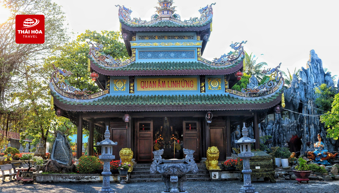 Chùa Thanh Lương: Ngôi chùa độc đáo được xây dựng từ san hô và gáo dừa