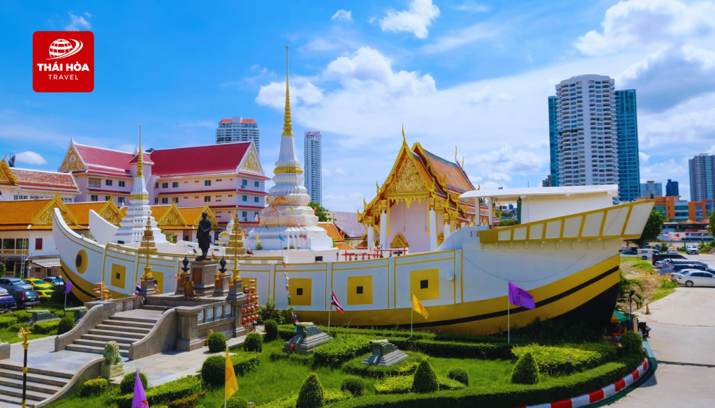 Chùa Thuyền Wat Yannawa - Biểu tượng của may mắn và hanh thông