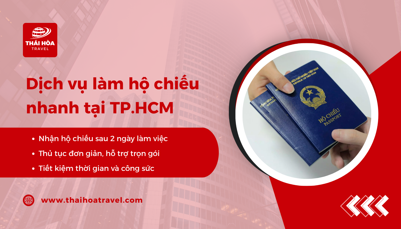 Với Thái Hoà Travel thời gian làm hộ chiếu sẽ được rút ngắn, chỉ từ 2 ngày làm việc