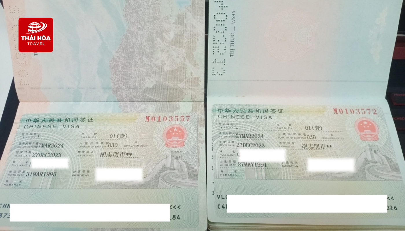 Thái Hoà Travel hỗ trợ xin visa Trung Quốc cho mục đích du lịch, công tác, thăm thân