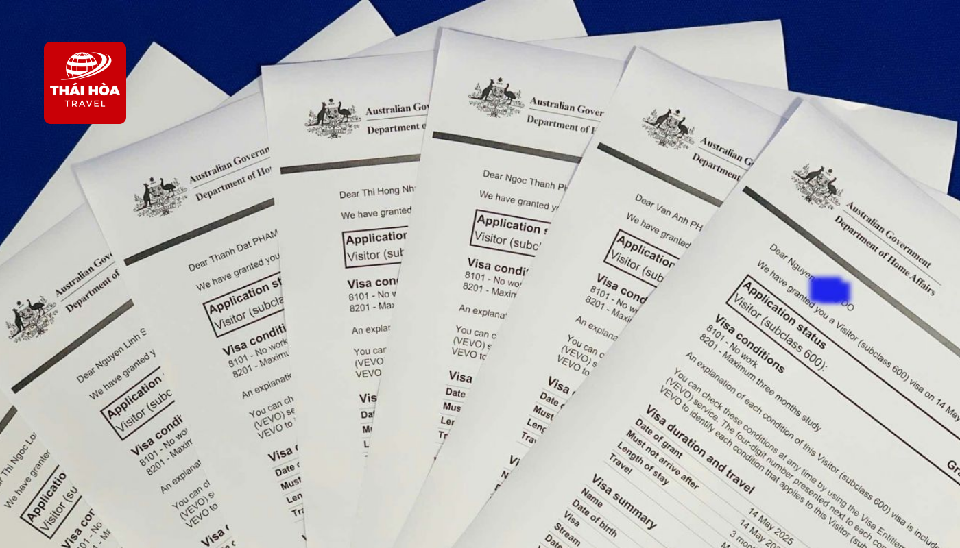 Thái Hòa Travel cung cấp dịch vụ xin visa Úc du lịch, công tác, thăm thân