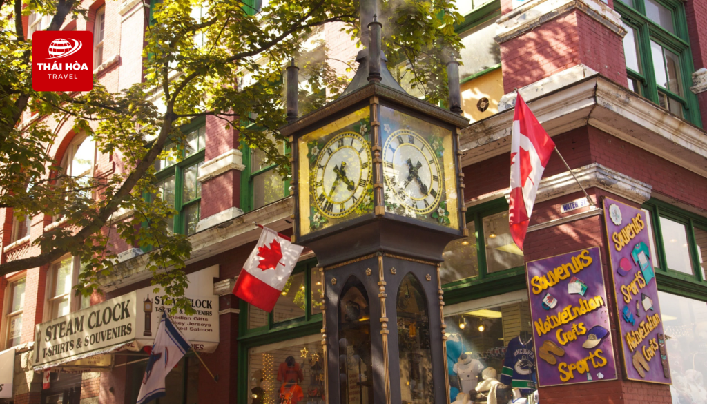 Đồng hồ hơi nước - Biểu tượng nổi tiếng của khu phố cổ Gastown