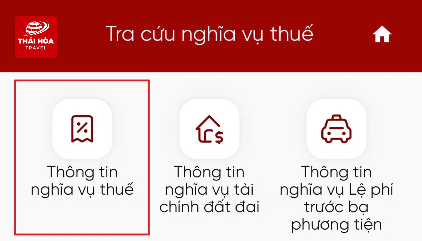 Hướng dẫn tra cứu nợ thuế thu nhập cá nhân online nhanh chóng, chính xác 10 Chọn loại thông tin nghĩa vụ thuế muốn kiểm tra