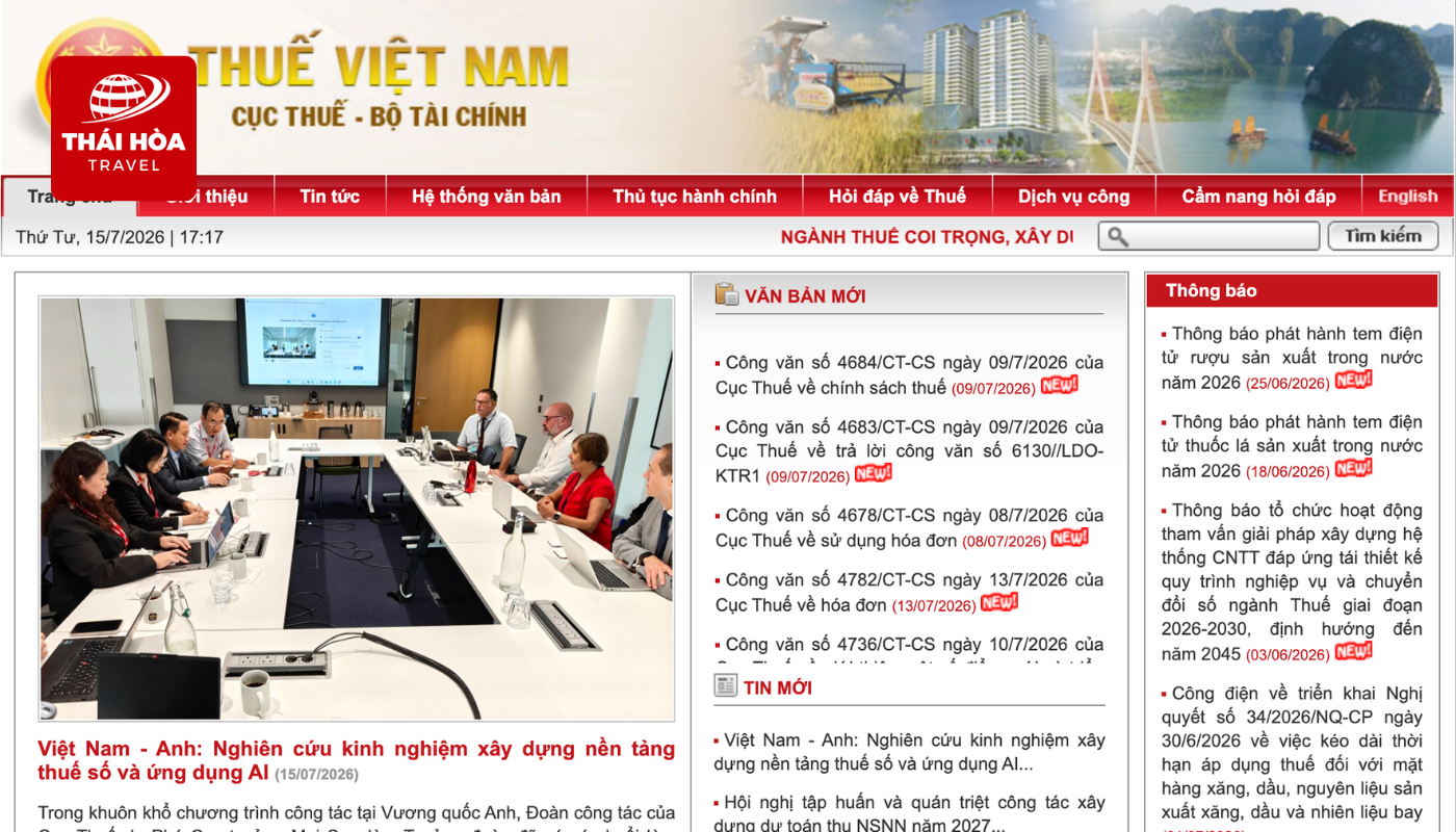 Hướng dẫn tra cứu nợ thuế thu nhập cá nhân online nhanh chóng, chính xác 14 Truy cập website của cục thuế