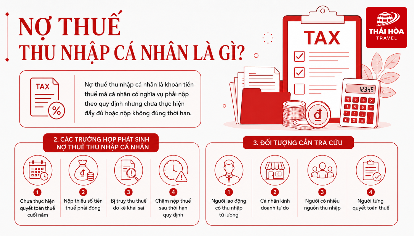 Hướng dẫn tra cứu nợ thuế thu nhập cá nhân online nhanh chóng, chính xác 1 Nợ thuế thu nhập cá nhân là khoản tiền thuế chưa nộp hoặc nộp thiếu theo quy định của cơ quan thuế