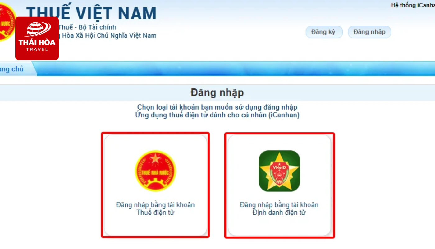 Hướng dẫn tra cứu nợ thuế thu nhập cá nhân online nhanh chóng, chính xác 4 Đăng nhập bằng tài khoản thuế điện tử cá nhân