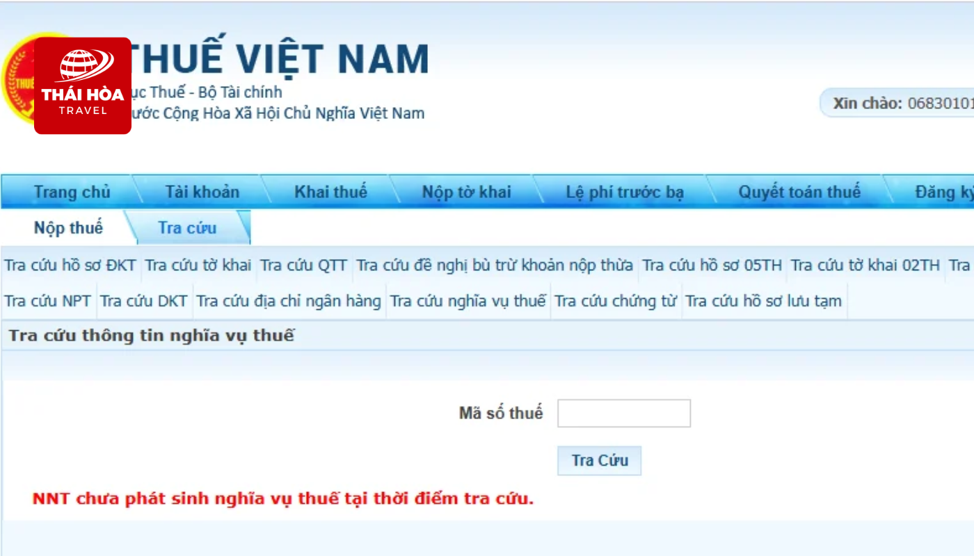 Hướng dẫn tra cứu nợ thuế thu nhập cá nhân online nhanh chóng, chính xác 7 hệ thống sẽ hiển thị thông báo chưa có dữ liệu tương ứng