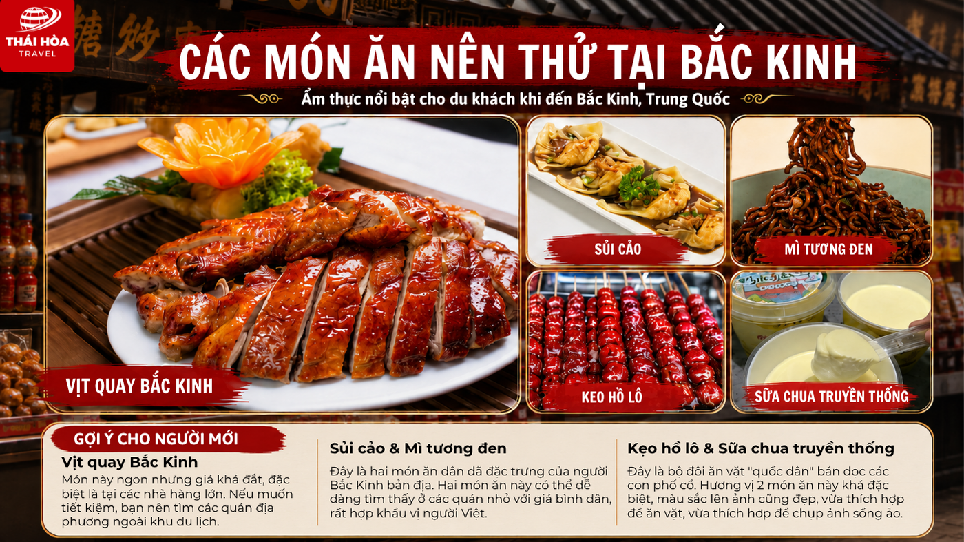 Kinh nghiệm du lịch Bắc Kinh chi tiết cho người mới 14 Các món ăn nên thử tại Bắc Kinh Trung Quốc và kinh nghiệm cho người mới