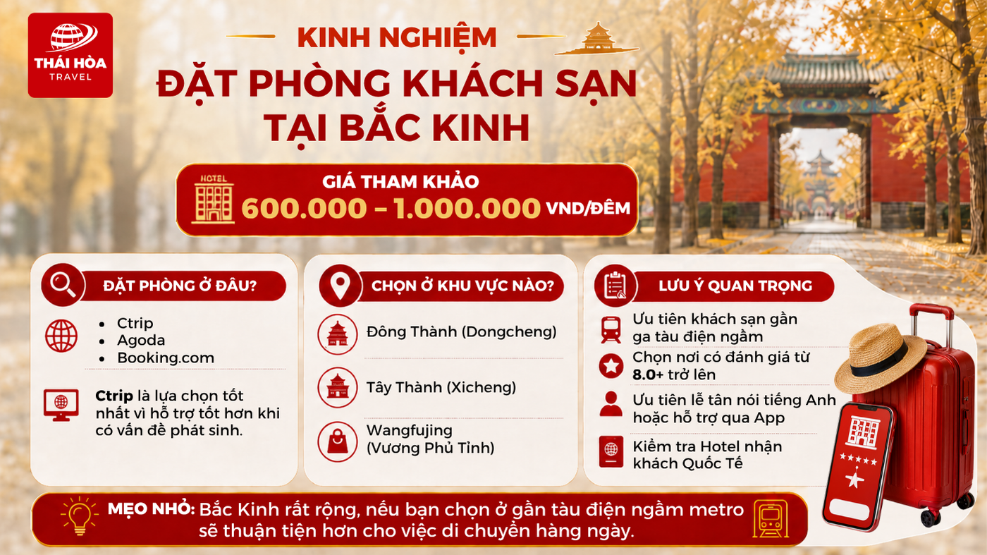Những kinh nghiệm giúp đặt phòng khách sạn tại Bắc Kinh