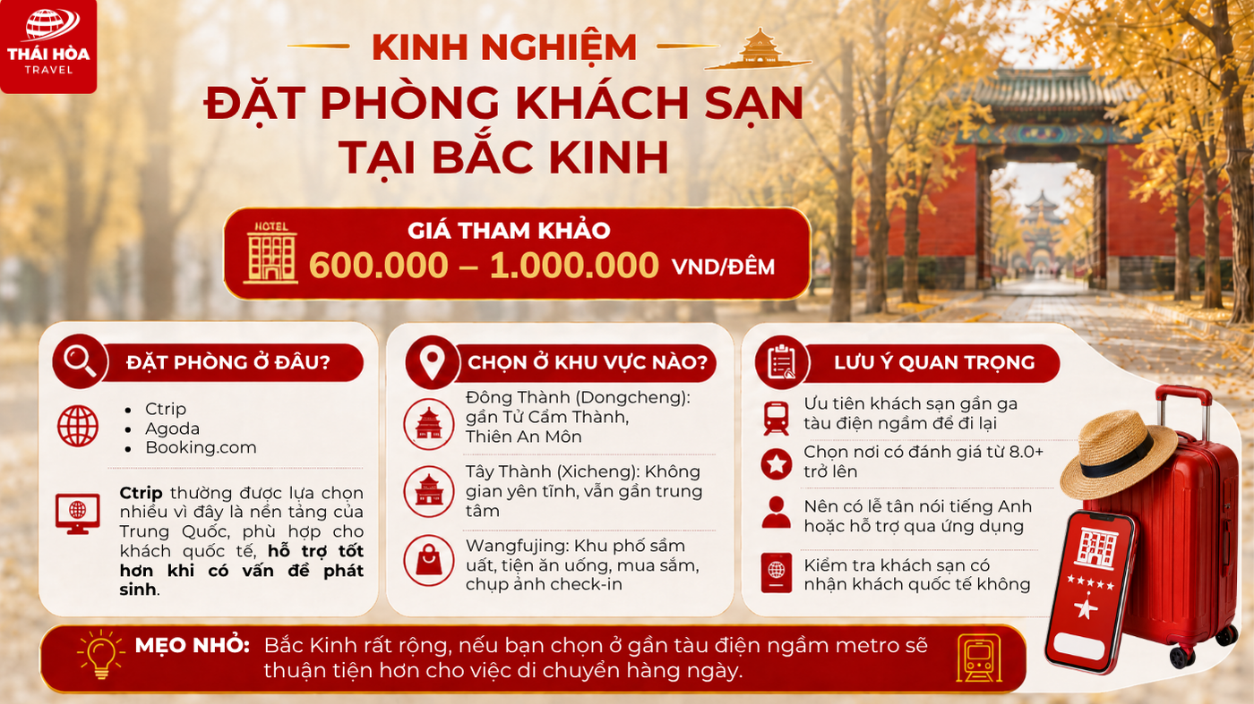 Kinh nghiệm du lịch Bắc Kinh chi tiết cho người mới 5 Những kinh nghiệm giúp đặt phòng khách sạn tại Bắc Kinh