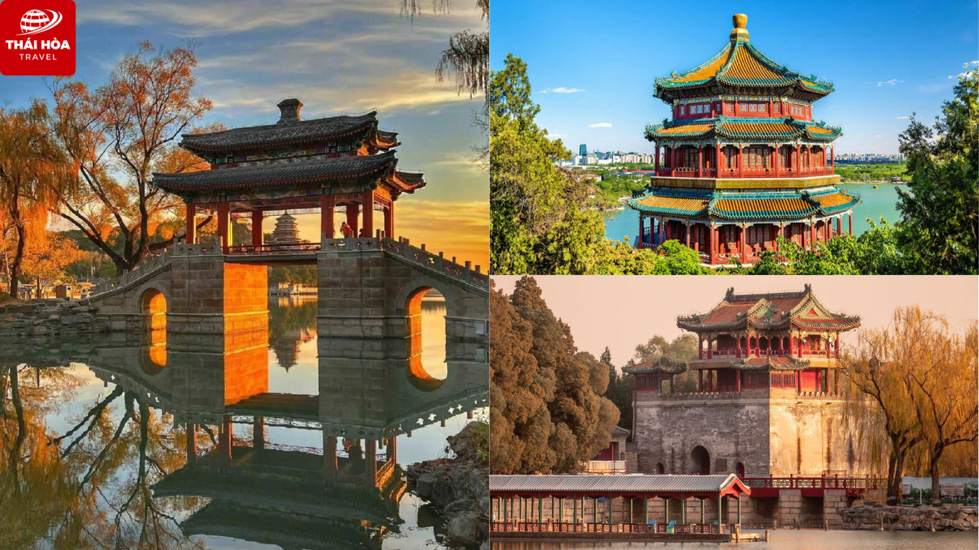 Kinh nghiệm du lịch Bắc Kinh chi tiết cho người mới 9 Khung cảnh Di Hòa Viên (cung điện mùa hè) vào buổi chiều tà tại Bắc Kinh