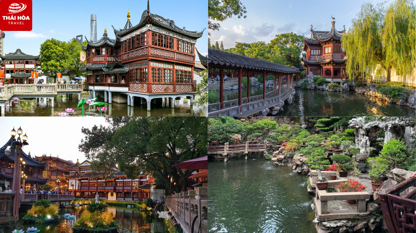 Kinh nghiệm du lịch Thượng Hải chi tiết cho người mới 9 Khung cảnh của Vườn Dự Viên và Miếu Thành Hoàng từ nhiều góc chụp