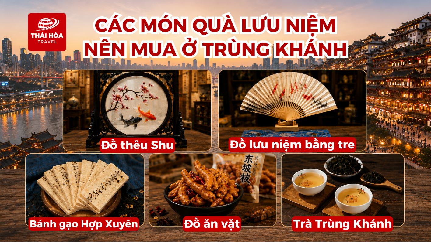 Các món đồ lưu niệm nên mua khi du lịch tại Trùng Khánh