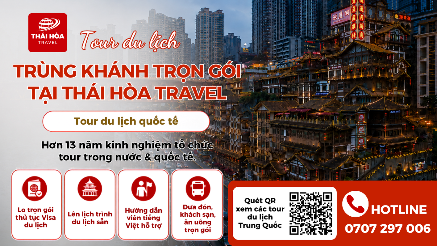 Tham gia tour du lịch Trùng Khánh trọn gói tại Thái Hòa Travel