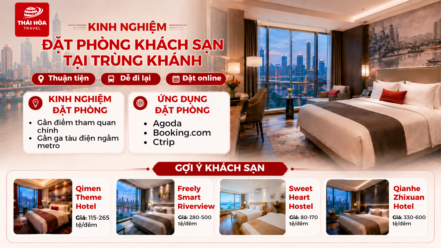 Kinh nghiệm đặt phòng khách sạn khi du lịch ở Trùng Khánh