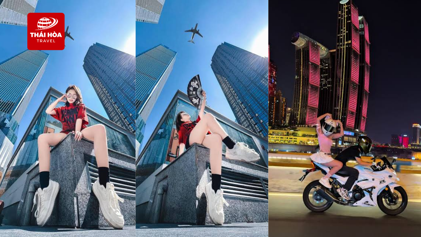 Các góc check-in của du khách tại Raffles City và trend motor Trùng Khánh