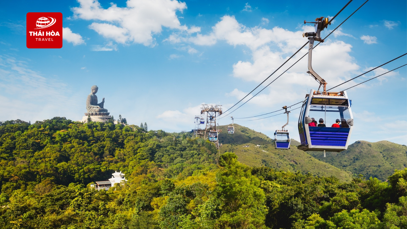 Cáp treo Ngong Ping 360 tới Tượng Đại Phật