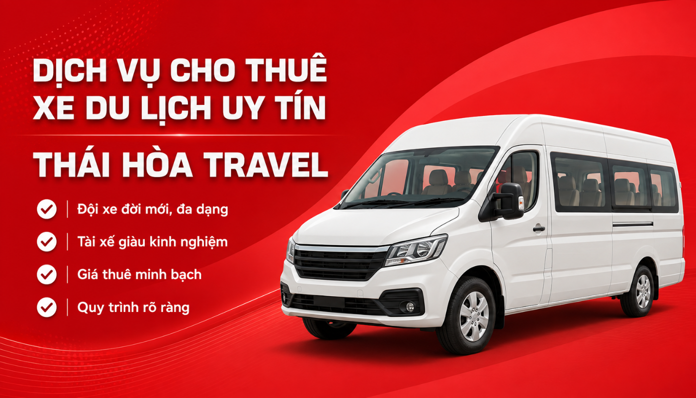 Dịch vụ cho thuê xe du lịch uy tín Thái Hòa Travel
