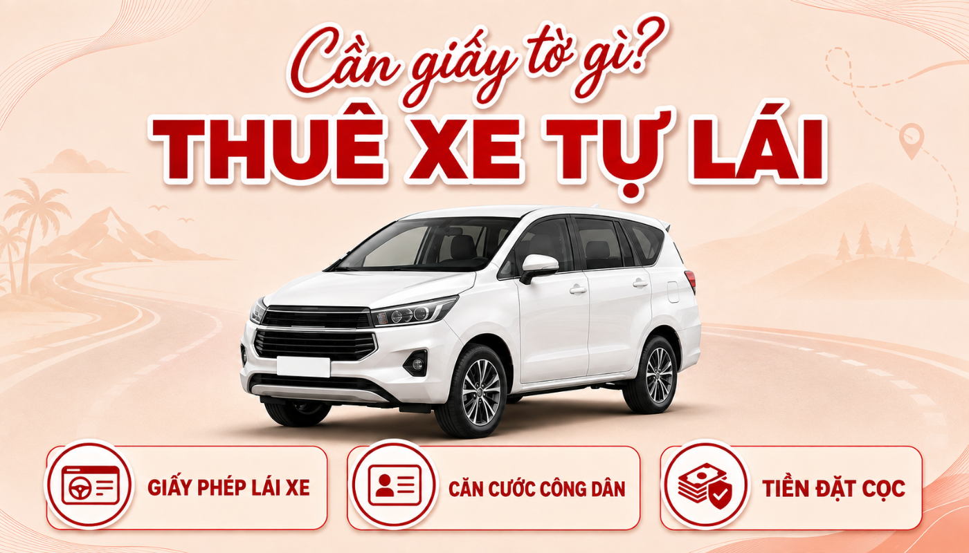 Người thuê chuẩn bị giấy tờ cá nhân và hồ sơ cần thiết trước khi nhận xe