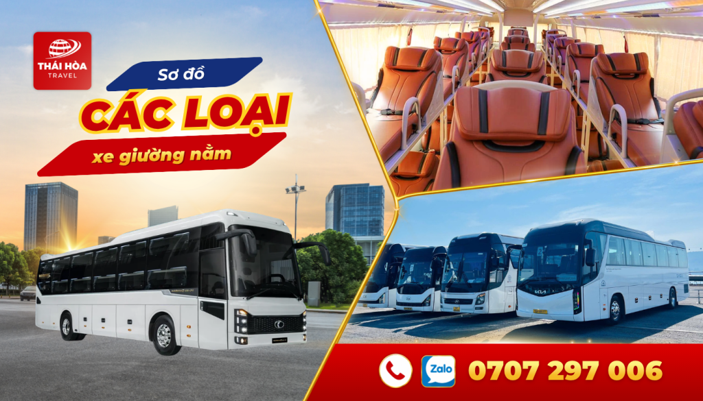 Sơ đồ các loại xe giường nằm phổ biến hiện nay