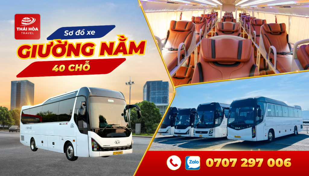 Sơ đồ xe giường nằm 40 chỗ chi tiết, dễ hiểu
