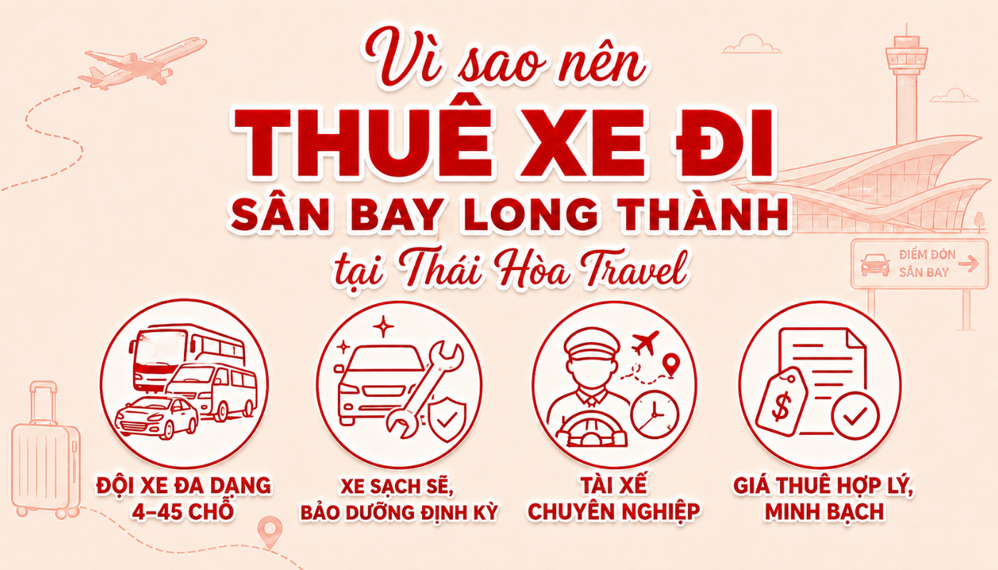 Thái Hòa Travel cung cấp đa dạng dòng xe từ 4 đến 45 chỗ đáp ứng mọi nhu cầu